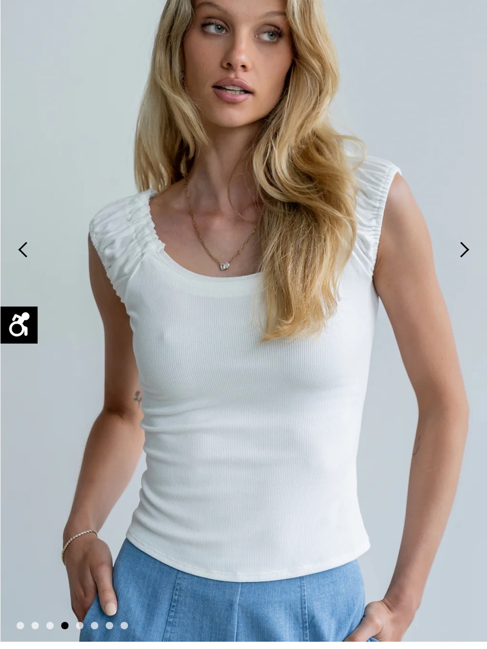 🤍 Böhme Ace Ribbed Top — NWT — Size XS